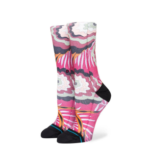 Stance Unwind Crew Sock Womens | Multi Pink | Medium | Christy Sports