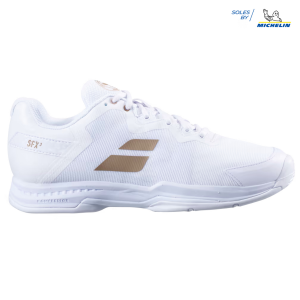 Babolat SFX 3 Wimbledon All Court Tennis Shoes Womens | White | 10 | Christy Sports