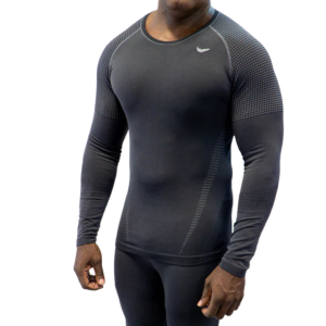 Hot Chilly's 3D Knit Long Sleeve Crew Mens | Black | XX-Large | Christy Sports