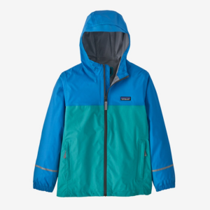 Patagonia Torrentshell 3L Rain Jacket Kids | Multi Blue | Medium | Christy Sports