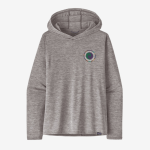 Patagonia Capilene Daily Graphic Hoodie Womens | Light Grey | Large | Christy Sports