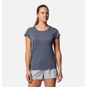 Mountain Hardwear Mighty Stripe T-Shirt Womens | Charcoal | Large | Christy Sports