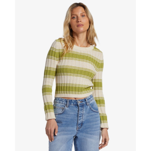 Billabong Clare Crew Neck Sweater Womens | Multi Green | Medium | Christy Sports