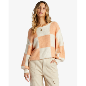 Billabong Sun Soaked V-Neck Sweater Womens | Pink | Large | Christy Sports