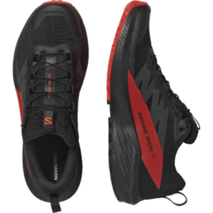 Salomon Sense Ride 5 Trail Running Shoes Mens | Black | 10 | Christy Sports