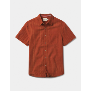 The Normal Brand Freshwater Short-Sleeve Button Up Mens | Maroon | XX-Large | Christy Sports