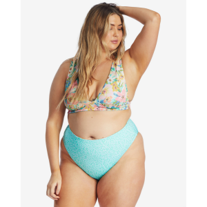 Billabong Sweet Tropics Reversible Plunge Bikini Top Womens | Large | Christy Sports