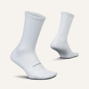 Feetures High Performance Crew Sock Mens | White | Medium | Christy Sports