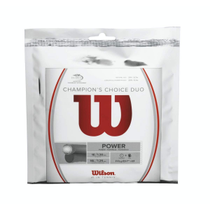 Wilson Champions Choice Duo Hybrid Tennis String Set Natural | Christy Sports