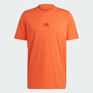 Adidas Tennis Slide Into Clay Graphic T-Shirt | Orange | XX-Large | Christy Sports