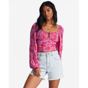 Billabong Billabong On Your Mind Crop Top Womens | Hot Pink | Medium | Christy Sports - $27.98 at Christy Sports
