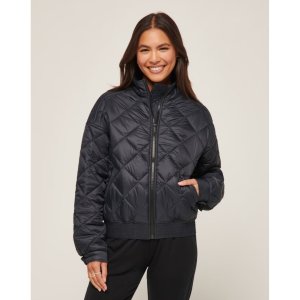 TravisMathew Lights At Night Quilted Jacket Womens | Black | Medium | Christy Sports
