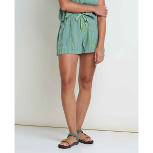 Toad&Co Taj Hemp Pull-On Shorts Womens | Multi Green | Large | Christy Sports