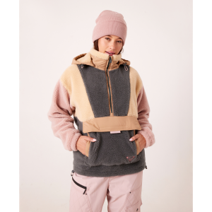 Roxy Roxy Rita Half Zip Sherpa Anorak Womens | Multi Olive | Large | Christy Sports - $84.97 at Christy Sports