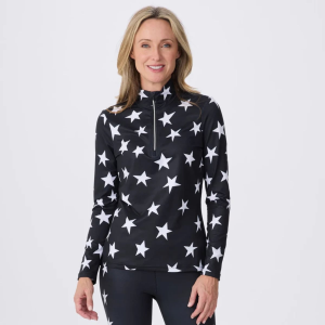Krimson Klover All Over Stars Top Womens | White | Medium | Christy Sports