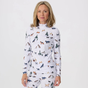 Krimson Klover Dog Days of Snow Top Womens | White | X-Small | Christy Sports