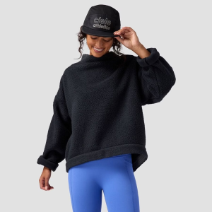 Backcountry Wander Pile-Fleece Mock-Neck Top Womens | Black | Medium | Christy Sports