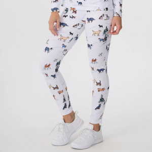 Krimson Klover Dog Days of Snow Leggings Womens | White | Small | Christy Sports