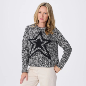Krimson Klover Star Crew Neck Womens | Charcoal | Large | Christy Sports