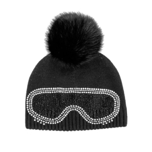 Mitchies Matchings Mitchies Matchings Goggle Fur Pom Beanie | Black | Christy Sports - $76.00 at Christy Sports