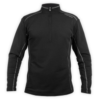 Hot Chilly's Micro-Elite Zip-T | Men's | Black | Size X-Large