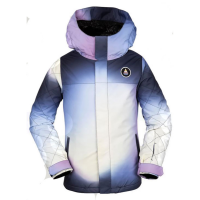 Volcom Sass'N'fras Insulated Jacket | Girls | - 19/20 | Multi White | Size Small