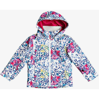 Roxy Mini Jetty Snow Jacket | Girls | 20/21 | Multi White | Size 6
