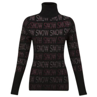 Krimson Klover Snowfall Turtleneck Sweater Womens | Multi Black | Size Large