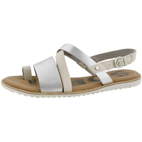 Sorel Ella Criss Cross Sandals Womens | Silver | Size 9.5