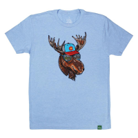 Wild Tribute Rocky the Moose Colorado T-Shirt | Lt Blue | Size X-Large