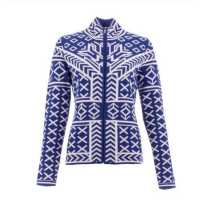 Icelandic Designs Icelandic Claudia Full Zip Sweater Womens | Multi Royal | Size Medium