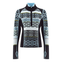 Icelandic Designs Hayley Half Zip Sweater Womens | Multi Turq | Size Medium