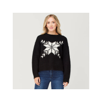 Krimson Klover Snowflake Alpaca Blend Sweater Womens | Multi Black | Medium | Christy Sports