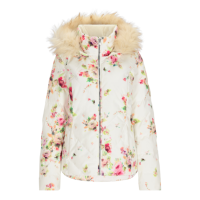 Obermeyer Bombshell Jacket Womens | Multi Cream | 10 (Reg) | Christy Sports