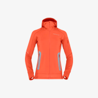 Norrona Falketind Power Grid Hood Womens | Orange | Large | Christy Sports