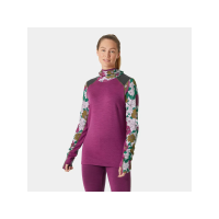 Helly Hansen Lifa Merino Midweight Balaclava Hoodie Womens | Multi Fuschia | Large | Christy Sports