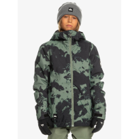 Quiksilver Mission Printed Block Insulated Snow Jacket Junior Boys | Multi Green | 10 | Christy Sports