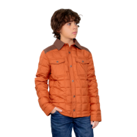 Obermeyer Wilder Puffy Shirt Teen Boys | Rust | Small | Christy Sports