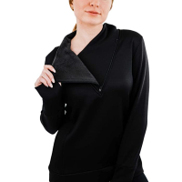 Hot Chilly's Minx Shawl Pullover Womens | Black | Large | Christy Sports