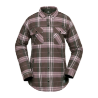 Volcom Insulated Riding Flannel Womens | Multi Purple | Large | Christy Sports