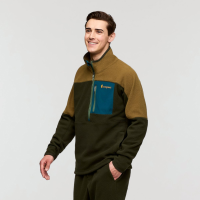 Cotopaxi Abrazo Half-Zip Fleece Jacket Mens | Multi Green | X-Large | Christy Sports