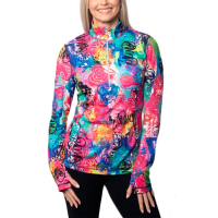 Sno Skins Microfiber Prints Zip Neck Womens | Small | Christy Sports