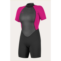 O'Neill Reactor 2mm Back Zip S/S Spring Wetsuit Womens | Multi Black | 6 | Christy Sports