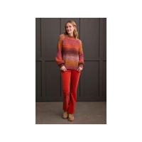Tribal Mock Neck Sweater Womens | Multi Pink | Medium | Christy Sports