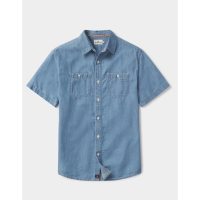 The Normal Brand Chambray Short Sleeve Button Up Mens | Denim | X-Large | Christy Sports