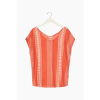 Dylan Embroidered Caftan Top Womens | Red | Small | Christy Sports