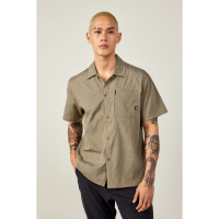 686 Canopy Perforated Button Up Mens | Brown | Small | Christy Sports