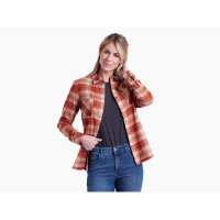 Kuhl Tess Flannel Womens | Multi Orange | Small | Christy Sports