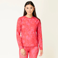 Krimson Klover Vista Raglan Baselayer Top Womens | Multi Red | X-Large | Christy Sports