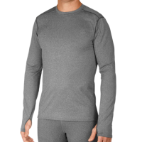 Hot Chilly's Micro-Elite Chamois Crew Mens | Gray | XX-Large | Christy Sports